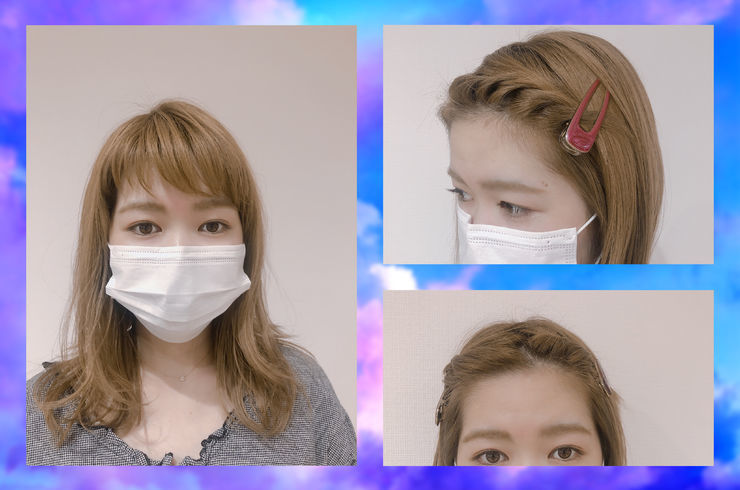 マスクにもぴったりの簡単な前髪アレンジ