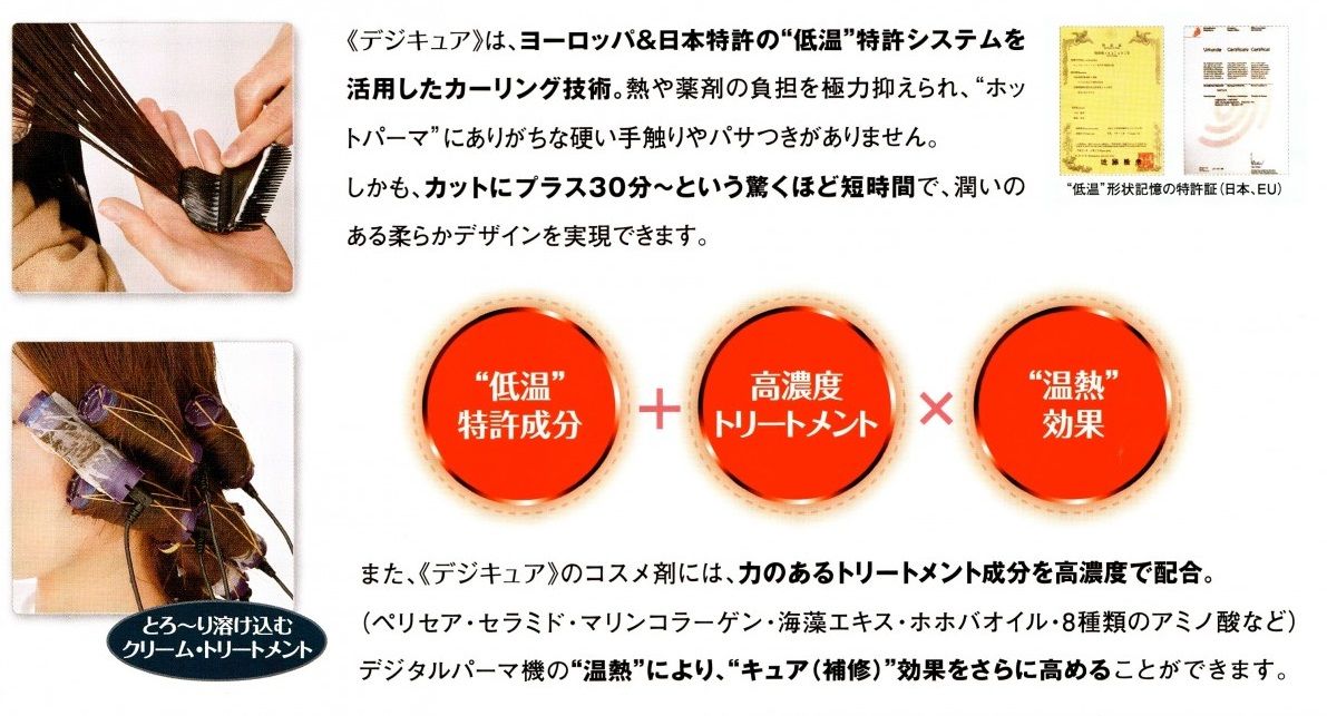 カールとトリートメントのクイック”特許”システム