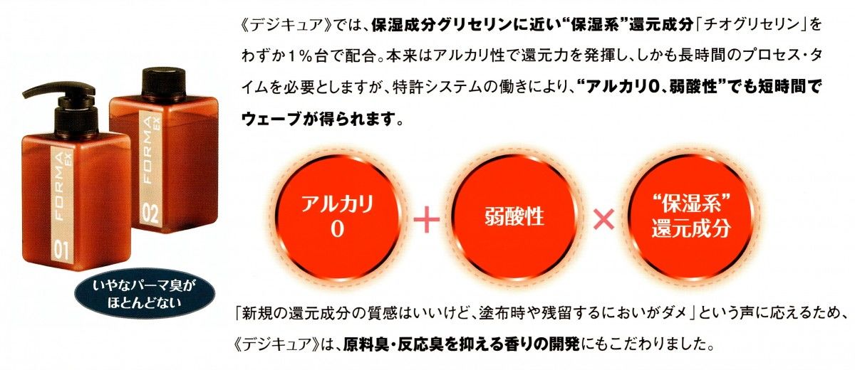 ”アルカリ0、弱酸性”で最高レベルのダメージレス